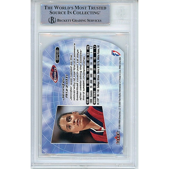 Jennifer Rizzotti Autograph Card Beckett Houston Comets 2000 Fleer Ultra Insert - Picture 3 of 5